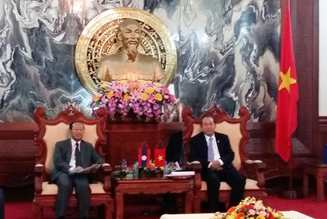 Chánh án Tòa án nhân dân tối cao Trương Hoà Bình tiếp Đoàn đại biểu cấp cao tư pháp Lào